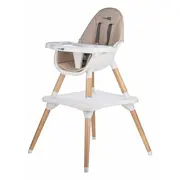 Scaun de masa, FreeON, Eos, 3 in 1, Multifunctional, Cu tavita reglabila si detasabila, Conform cu standardul european de securitate EN 14988:2017+A1:2020, Beige BYN88926