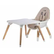 Scaun de masa, FreeON, Eos, 3 in 1, Multifunctional, Cu tavita reglabila si detasabila, Conform cu standardul european de securitate EN 14988:2017+A1:2020, Beige BYN88926