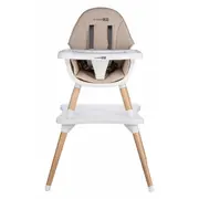 Scaun de masa, FreeON, Eos, 3 in 1, Multifunctional, Cu tavita reglabila si detasabila, Conform cu standardul european de securitate EN 14988:2017+A1:2020, Beige BYN88926