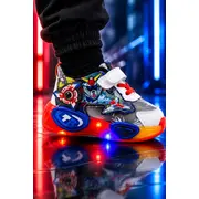 Pantofi sport cu lumini led, model robo, multicolor adt-60-2