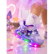 Pantofi sport cu luminite, model cu holograma, piele ecologica, fete, mov ad30-8-7-3