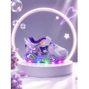 Pantofi sport cu luminite, model cu holograma, piele ecologica, fete, mov ad30-8-7-3