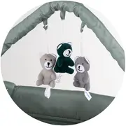 Patut pliabil cu saltea de infasat Chipolino Luna matcha HUBKOSILU263MA
