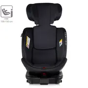 Scaun auto Chipolino Hypnotic Plus I-Size 40-150 cm cu sistem Isofix si sezut rotativ charcoal HUBSTKHYPS0261CH