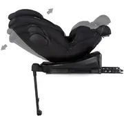 Scaun auto Chipolino Hypnotic Plus I-Size 40-150 cm cu sistem Isofix si sezut rotativ charcoal HUBSTKHYPS0261CH