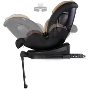 Scaun auto Chipolino Hypnotic Plus I-Size 40-150 cm cu sistem Isofix si sezut rotativ latte HUBSTKHYPS0263LA
