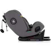 Scaun auto Chipolino Techno iGrow I-Size 40-150 cm cu sistem Isofix si sezut rotativ charcoal HUBSTKTHG02602CH