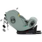 Scaun auto Chipolino Techno iGrow I-Size 40-150 cm cu sistem Isofix si sezut rotativ matcha HUBSTKTHG02604MA