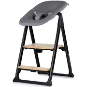 Scaun de masa Chipolino Quatro 4 in 1 charcoal HUBSTHQU02601CH