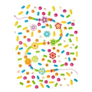Set de creatie din lemn - bijuterii cu floricele