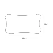 Balansoar Montessori Din Lemn Dream Rocker Meowbaby ,   Marime Mare, Cu Perna Bej, Multifunctional Leagan + Tunel + Scara   Placaj Lacuit, Max 50kg Pjbldrwb01