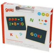 Joc magnetic educativ goki ,   litere, cifre e i primele exercitii de scriere e i calcul (3+ ani)