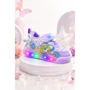 Pantofi sport cu luminite, model cocktail, piele ecologica, fete, mov ad30-8-7-2x