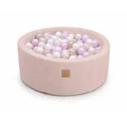 Piscina Cu Bile Outzy Meowbaby 90x30cm Roz (rosy Dune Pink) ,   200 Bile Incluse (culoare La Alegere), Husa Detae Abila Lavabila, Interior Exterior Pjbmobao2680