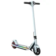 Trotineta electrica copii kidscare e69, motor 130w, baterie 24v 2.5ah, viteza 14 km/h, lumini, alb