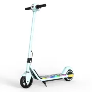 Trotineta electrica copii kidscare e69, motor 130w, baterie 24v 2.5ah, viteza 14 km/h, lumini, alb