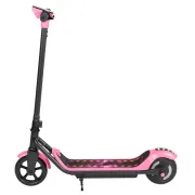 Trotineta electrica copii kidscare e71, motor 110w, baterie 24v 2.5ah, viteza 12-15 km/h, bluetooth, lumini, roz
