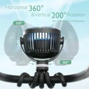 Ventilator portabil pentru carucior Momcozy Black
