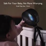 Ventilator portabil pentru carucior Momcozy Black