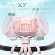 Ventilator portabil pentru carucior Momcozy Pink