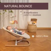 Balansoar pentru bebelusi Chicco Zen Wave, structura lemn, Wooden Grey (Gri), 0luni+ CHC8709180-8