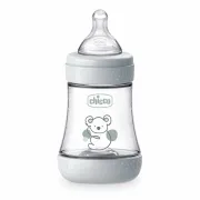 Biberon Chicco Perfect5 150ml, biofunctional, anti-colici, tetina silicon, flux lent, unisex, 0luni CHC2021132-7