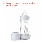 Biberon Chicco Perfect5 240ml, biofunctional, anti-colici, tetina silicon, flux mediu, unisex, 2luni CHC2022332-7