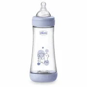 Biberon Chicco Perfect5 300ml, biofunctional, anti-colici, tetina silicon, flux rapid, baiat, 4luni CHC2023522-7