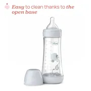 Biberon Chicco Perfect5 300ml, biofunctional, anti-colici, tetina silicon, flux rapid, baiat, 4luni CHC2023522-7