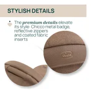 Carucior copii 3 in 1 Chicco Bellagio 2, First Seat Recline, Caramel (maro), 0luni+ CHC8718352+8713752+8710052-8