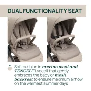 Carucior copii 3 in 1 Chicco Bellagio Primo, First Seat Recline, ComoLake (bej), 0luni+ CHC8724006+8713706+8710006-8