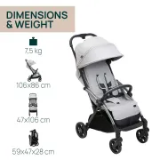 Carucior sport Chicco Goody XPlus PearlGrey (Gri), 0luni+ CHC87040-8_PEARL GREY