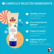 Lotiune cremoasa cu aroma de vanile pentru corp Chicco Pop, 150ml, 6ani+ CHC12377-9