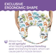 Perna alaptare Chicco Boppy Deluxe, Peaceful Jungle, 0luni+ CHC7991243-8