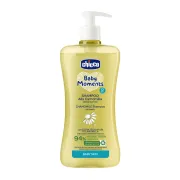 Sampon fara lacrimi Chicco Baby Moments, musetel, 500ml, 0luni+ CHC12799-9