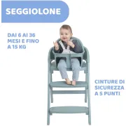 Scan de masa pentru copii evolutiv Chicco Crescendo Lite Como Lake, Vernil (Verde), 6luni-110kg CHC8704706-8