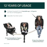 Scaun auto Chicco FullSeat I-Size, baza isofix rotativa 360, BlackSatin (Negru), 61-150cm, 3luni-12ani CHC8719045-8
