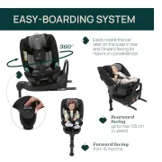 Scaun auto Chicco FullSeat I-Size, baza isofix rotativa 360, BlackSatin (Negru), 61-150cm, 3luni-12ani CHC8719045-8