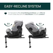 Scaun auto Chicco FullSeat I-Size, baza isofix rotativa 360, LunarRock (Gri), 61-150cm, 3luni-12ani CHC8719040-8