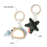 Set 2 jucarii de activitati pentru agatat Done by Deer Wally Blue
