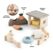 Set de joaca din lemn Tiny Farm Done by Deer Sheepy Multicolor