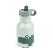 Sticla metalica cu pai Done by Deer Croco Green 350 ml