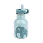 Sticla metalica cu pai Done by Deer Elphee Blue 350 ml