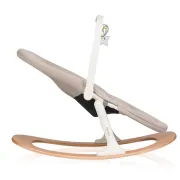 Balansoar, Lionelo, Celia, Manual, Cu 2 pozitii de inclinare, Cu centuri de siguranta in 5 puncte, Bara cu jucarii inclusa, Baza din lemn de fag, Husa detasabila si lavabila, Pana la 9 kg, Bej BYNLO-CELIA_ROCKER_NATURAL_WOOD