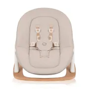 Balansoar, Lionelo, Celia, Manual, Cu 2 pozitii de inclinare, Cu centuri de siguranta in 5 puncte, Bara cu jucarii inclusa, Baza din lemn de fag, Husa detasabila si lavabila, Pana la 9 kg, Bej BYNLO-CELIA_ROCKER_NATURAL_WOOD