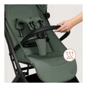 Carucior 2 in 1, Lionelo, Sia Flex, 7.6 kg, Include landou pliabil pe cadru, Ultracompact, Pliere rapida cu o mana, Copertina UPF50+, Cu accesorii incluse, 0-48 luni, Sustine 22 kg, Verde BYNLO-SIA_FLEX_GREEN_EMERALD