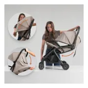 Carucior 2 in 1, Lionelo, Sia Flex, 7.6 kg, Include landou pliabil pe cadru, Ultracompact, Pliere rapida cu o mana, Copertina UPF50+, Cu accesorii incluse, 0-48 luni, Sustine 22 kg, Verde BYNLO-SIA_FLEX_GREEN_EMERALD