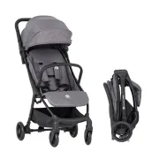 Carucior sport, Petite&Mars, Pax Ultimate, Compact - 7 kg, Spatar ajustabil, Suport picioare reglabil, Pliere tip carte, 6-36 luni, Pana la 22 kg, Gri BYN673840