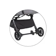 Carucior sport, Petite&Mars, Pax Ultimate, Compact - 7 kg, Spatar ajustabil, Suport picioare reglabil, Pliere tip carte, 6-36 luni, Pana la 22 kg, Gri BYN673840