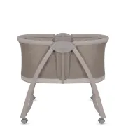 Patut si balansoar portabil Lionelo, Gaya 2 in 1, cu functie de leganat si muzica, 3 viteze de leganat reglabile, saltea T25, controlat prin telecomanda sau panou, pana la 9 kg, 0 luni+, 93 x 68 x 81 cm, bej latte BYNLO-GAYA_BEIGE_LATTE